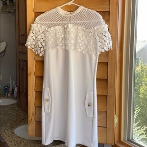 Self portrait a-line mini dress